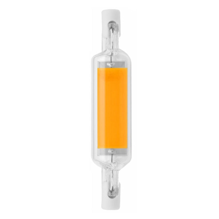 78MM 10W R7S LED COB Dimmer Glass Lamp Double-end Horizontal Plug-in Light(110V Warm White Light) - LED Blubs & Tubes by buy2fix | Online Shopping UK | buy2fix