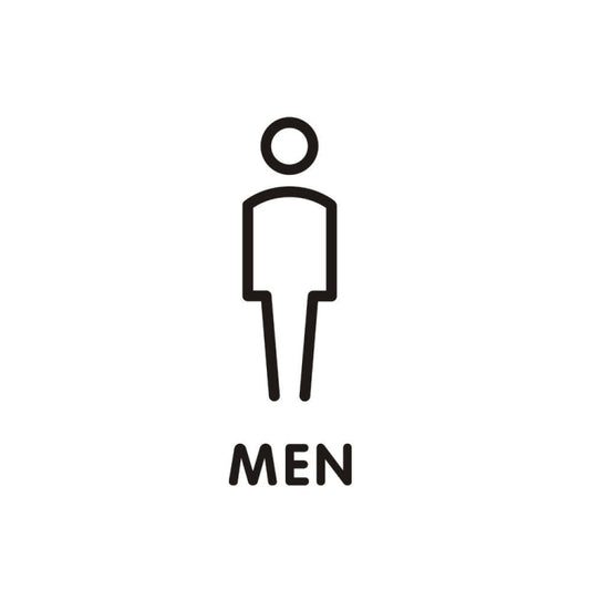 19 x 14cm Personalized Restroom Sign WC Sign Toilet Sign,Style: Black Single Man - Ornaments by buy2fix | Online Shopping UK | buy2fix