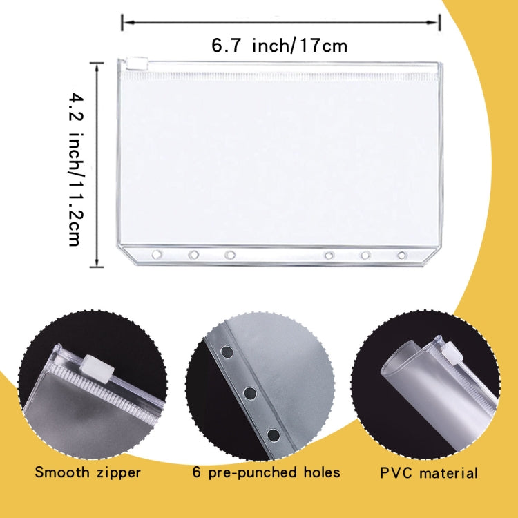 A6 Macaron Notebook PU Loose-leaf Cash Budget Handbook(Gray) - Notebooks by buy2fix | Online Shopping UK | buy2fix