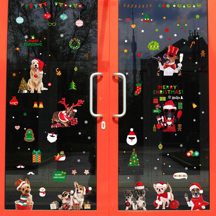 SKJD2311 Christmas Decorations Shop Window Kindergarten Layout Static Electricity Stickers - Christmas Stickers by buy2fix | Online Shopping UK | buy2fix