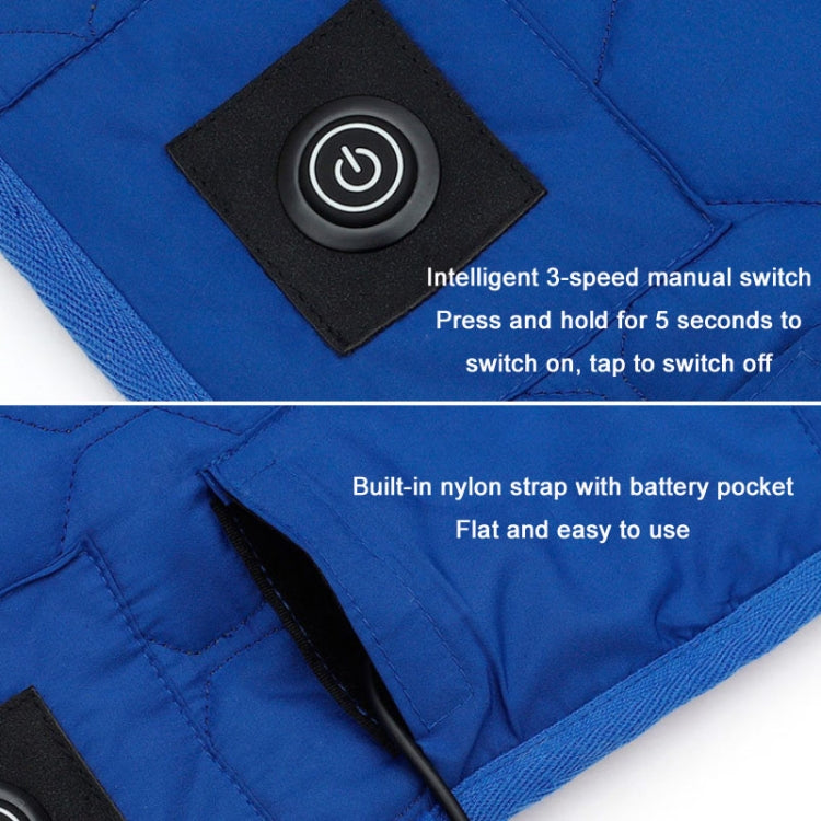 Winter USB Rechargeable Smart Seven Zone Heating  Anti-cold Sleeping Bag Pad(Blue Orange) - Camping Mats by buy2fix | Online Shopping UK | buy2fix