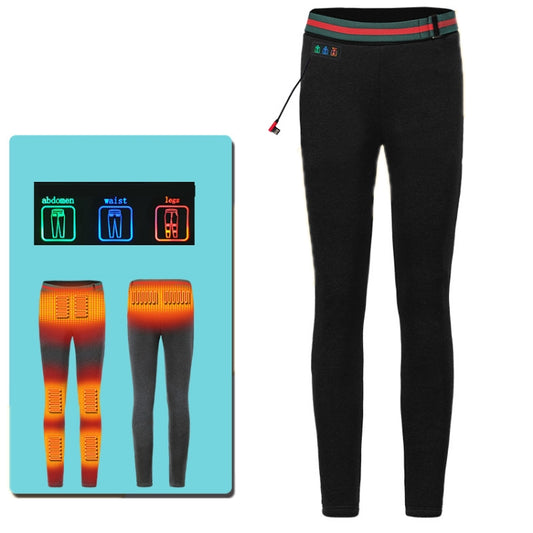 USB Rechargeable Smart Heating Outdoor Thickened Casual Trousers, Size: XL(Black) - Casual Pants by buy2fix | Online Shopping UK | buy2fix