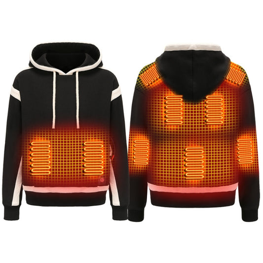 USB Smart Electric Heating Warming Thickened Hooded Sweatshirt, Size: M(Black) - Hoodie by buy2fix | Online Shopping UK | buy2fix