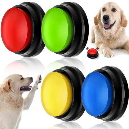 Pet Communication Button Dog Vocal Box Recording Vocalizer, Style: Recording Model(Green) - Training Aids by buy2fix | Online Shopping UK | buy2fix