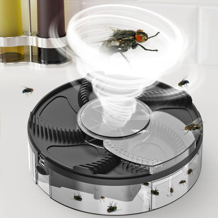 S008 Automatic Fly Killer Silent USB Household Fly Trap, Spec: Charging Type (Black) - Repellents by buy2fix | Online Shopping UK | buy2fix