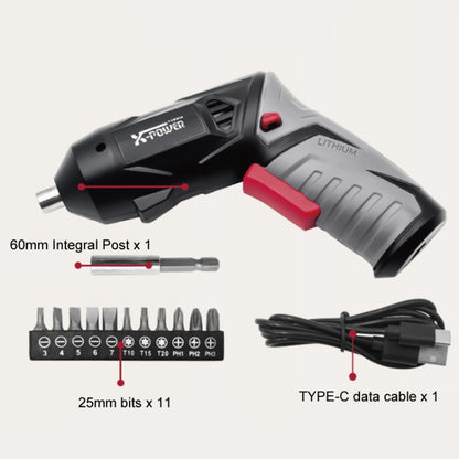 X-power Home Repair Furniture Installation Electric Screwdriver(KCS630-S12B) - Screwdriver Tools by X-power | Online Shopping UK | buy2fix