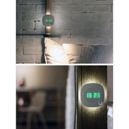 JMD-03 Human Body Infrared Sensor LED Night Light Wall Clock for Bathroom,Spec: Dry Battery Model - Sensor LED Lights by buy2fix | Online Shopping UK | buy2fix