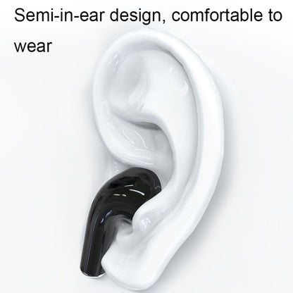 Transparent Semi-In-Ear Stereo Touch Waterproof Noise Reduction Bluetooth Earphones, Color: White - Bluetooth Earphone by buy2fix | Online Shopping UK | buy2fix