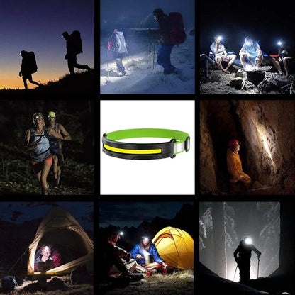 Portable Outdoor Camping Strong Light Rechargeable Warning Headlamp, Model: COB No Induction - Headlamp by buy2fix | Online Shopping UK | buy2fix