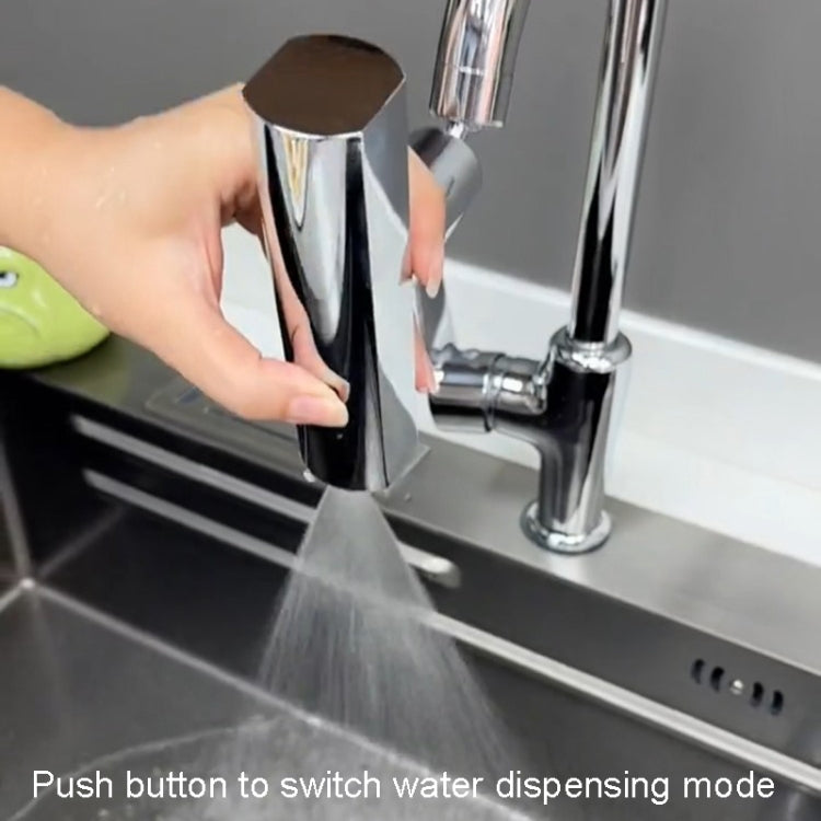 Multi-functional Flying Rain Waterfall Spout Connector Kitchen Faucet Splash Universal Swivel Bubbler, Color: Black - Faucets & Accessories by buy2fix | Online Shopping UK | buy2fix