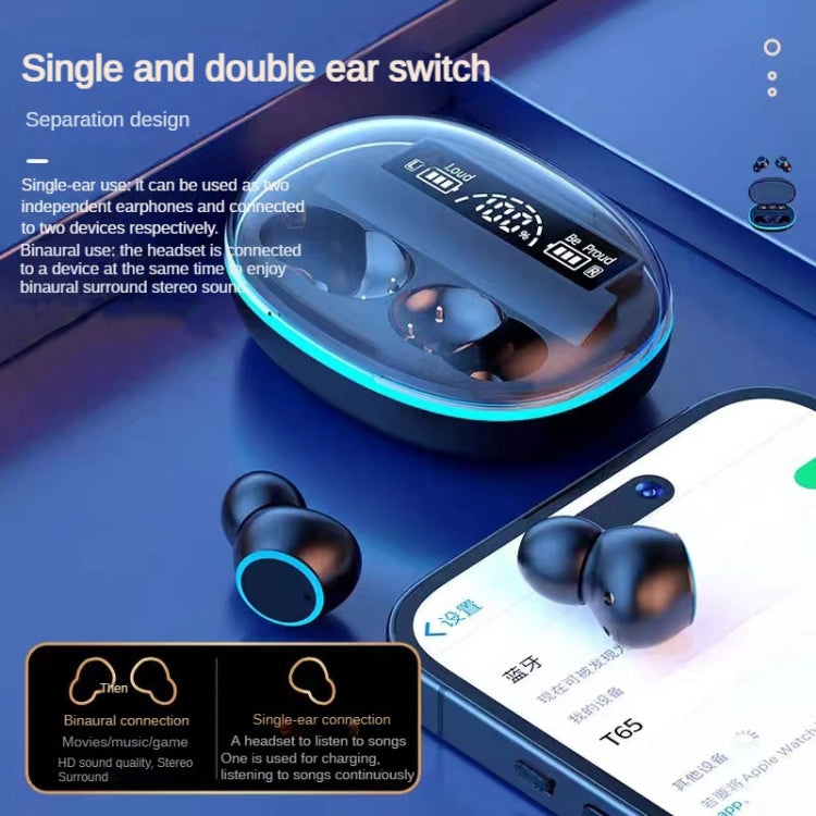 In-Ear Binaural Noise Reduction Wireless Bluetooth Earphones with Power Bank Function(Black) - Bluetooth Earphone by buy2fix | Online Shopping UK | buy2fix