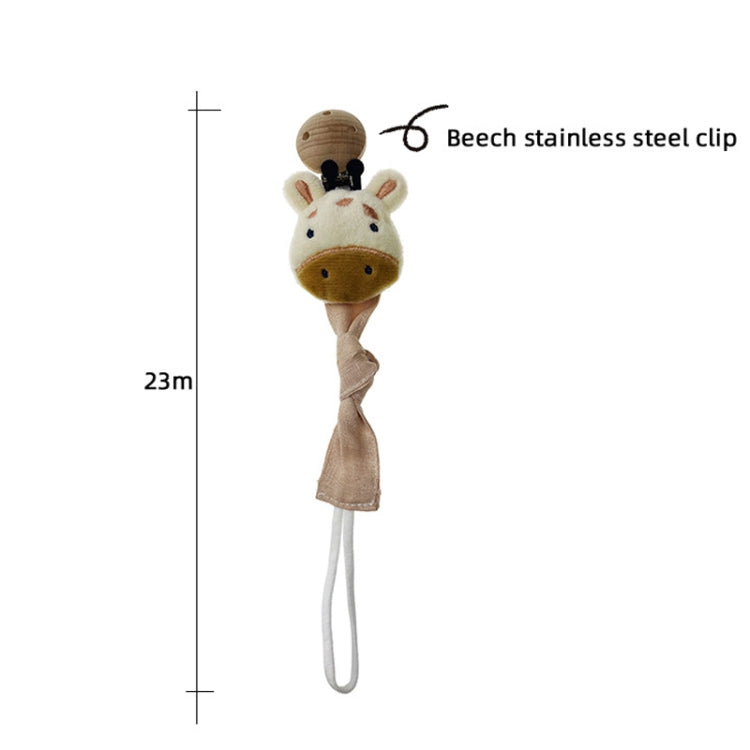 Animal Head Pacifier Chain Newborn Pacifier Clip, Style: Fox - Cups & Silicone Nipple by buy2fix | Online Shopping UK | buy2fix