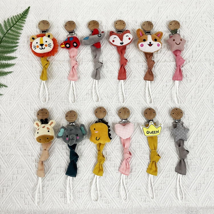 Animal Head Pacifier Chain Newborn Pacifier Clip, Style: Giraffe - Cups & Silicone Nipple by buy2fix | Online Shopping UK | buy2fix