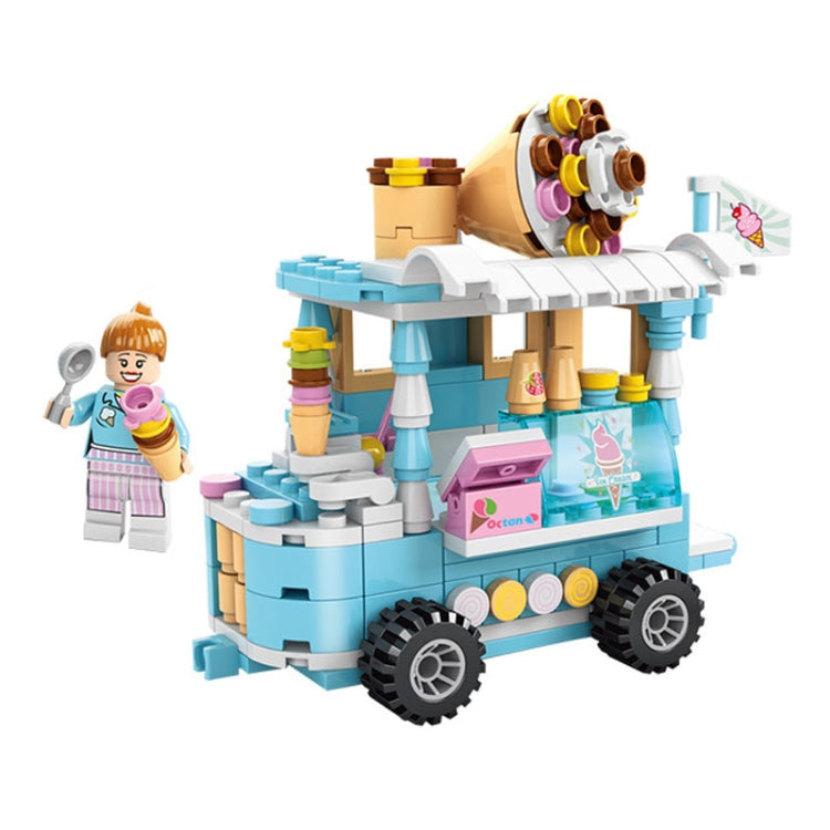 LELE BROTHER Children Assembling Mini City Street Scene Building Blocks, Style: 8613-3 Ice Cream - Building Blocks by LELE BROTHER | Online Shopping UK | buy2fix