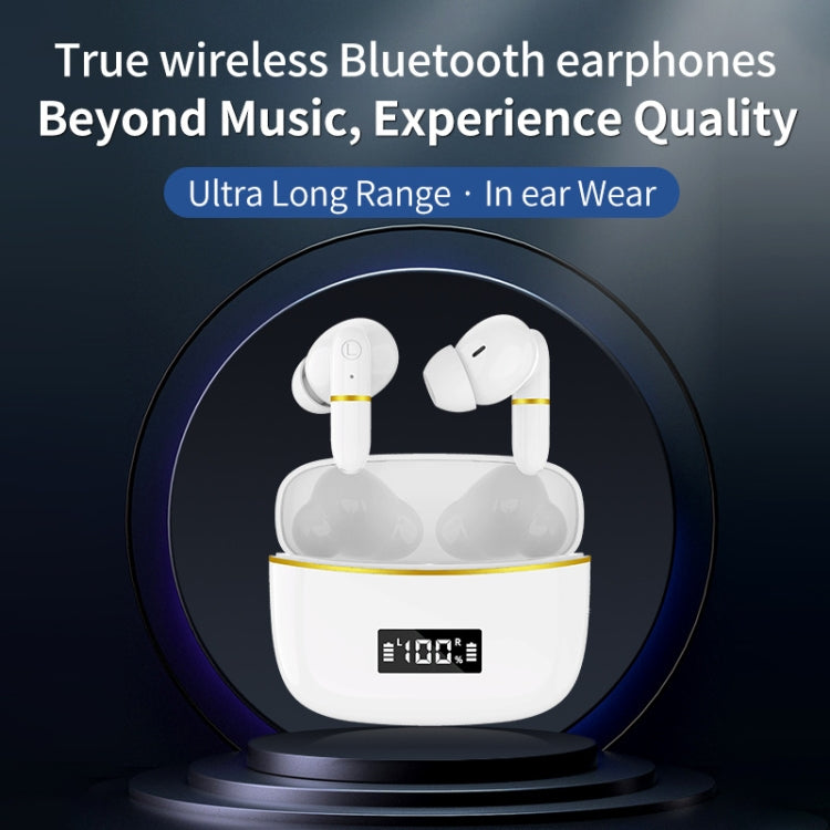 J2 Bluetooth Earphones With Digital Charging Compartment Wireless Charging In-Ear(White) - Bluetooth Earphone by buy2fix | Online Shopping UK | buy2fix