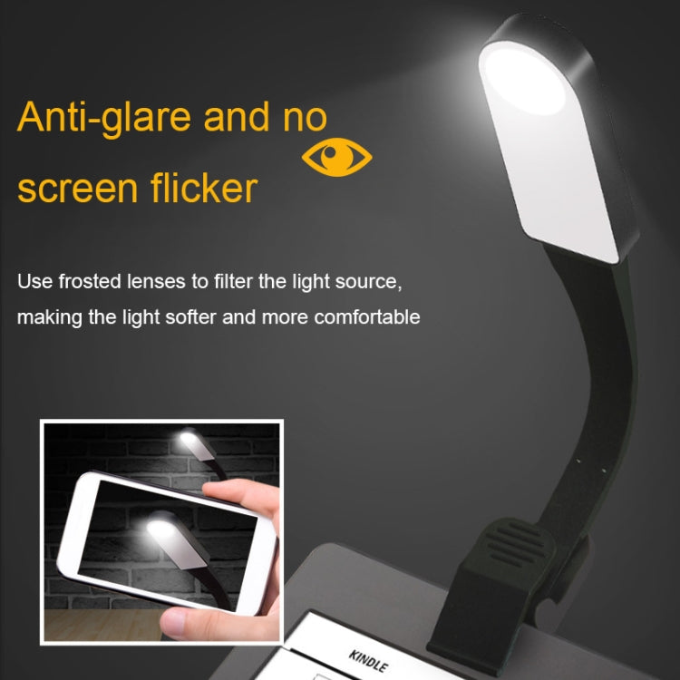 USB Charging Stepless Dimming LED Clip Light Dormitory Bedside Magnetic Reading Lamp(Black) - Desk Lamps by buy2fix | Online Shopping UK | buy2fix