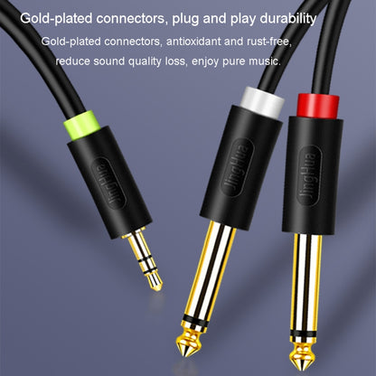 JINGHUA 3.5mm To Dual 6.5mm Audio Cable 1 In 2 Dual Channel Mixer Amplifier Audio Cable, Length: 1.5m - Aux Cable by JINGHUA | Online Shopping UK | buy2fix