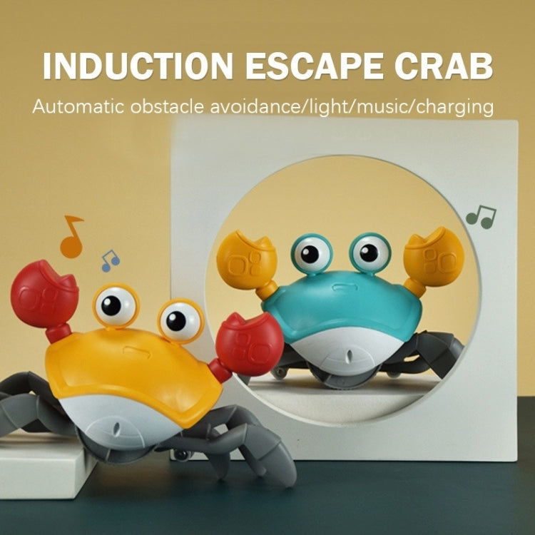 Escape Crab Automatic Obstacle Avoidance Light Music Electric Induction Crawling Toy(Green Battery Model) - Music Toys by buy2fix | Online Shopping UK | buy2fix