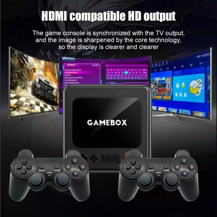 G10 GAMEBOX TV Box Dual System Wireless Android 3D Home 4K HD Game Console Support PS1 / PSP, Style: 256G 60,000+ Games (White) - Pocket Console by buy2fix | Online Shopping UK | buy2fix