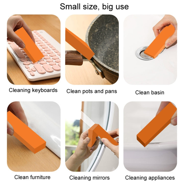 Stainless Steel Cleaning Eraser Household Kitchen Descale Water Rust Removal Stain Removal Cleaning Eraser(Orange) - Cleaning Tools by buy2fix | Online Shopping UK | buy2fix