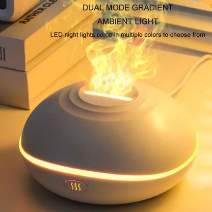 SD13 200ML Car USB Flame Aromatherapy Diffuser Home LED Night Light Silent Mist Humidifier(White) - Air Purifiers & Accessories by buy2fix | Online Shopping UK | buy2fix