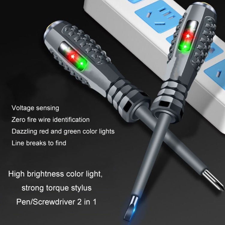 High Torque High Bright Electrician Tester Smart Test Breakpoint Specific Screwdriver(Straight) - Voltage Detector by buy2fix | Online Shopping UK | buy2fix