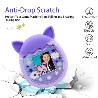 For Tamagotchi Pix Cartoon Electronic Pet Game Console Anti-Slip And Anti-Fall Silicone Protective Cover(Blue) - Accessories by buy2fix | Online Shopping UK | buy2fix