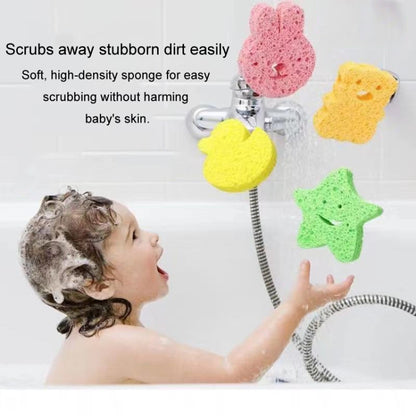 Baby Bathing Wood Pulp Sponge Cute Cartoon Soft Bath Sponge Bath Scrubber, Model: Duck - Bath Brushes & Sponges by buy2fix | Online Shopping UK | buy2fix