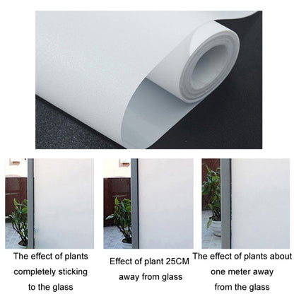 Electrostatic Frosted Anti-Peep Glass Thermal Insulation Window Film, Length: 30cm Wide/Meter(Glue-free White Matte) - Door & Window Films by buy2fix | Online Shopping UK | buy2fix