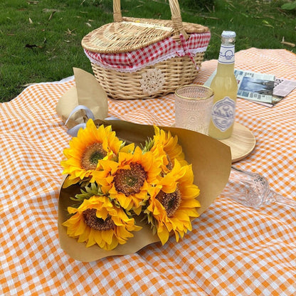 Simulated Flower Arrangement Table Ornament Picnic Photo Props, Style: 5pcs Sunflower Cater Paper - Other Props by buy2fix | Online Shopping UK | buy2fix