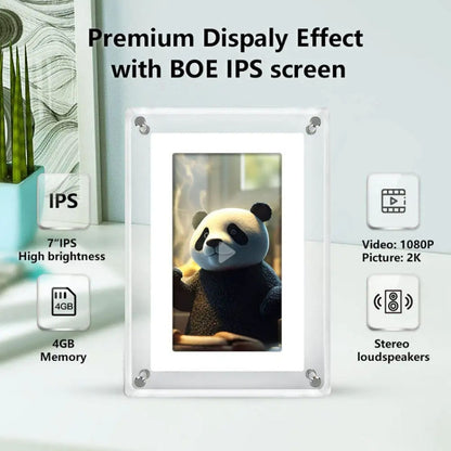 7 Inch Acrylic HD Digital Photo Frame Desktop Smart Motion Video Player Ornament(EU Plug) - 1.5-7.0 inch by buy2fix | Online Shopping UK | buy2fix