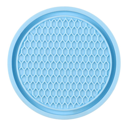 3pcs 7cm Car Diamond-free Water Coaster Interior Anti-slip Mat(Blue) - Car Drink Holders by buy2fix | Online Shopping UK | buy2fix