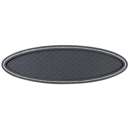 Car Center Console Ornaments Oval Anti-slip Mat, Style: With Diamond - Car Anti-Slip Mats by buy2fix | Online Shopping UK | buy2fix