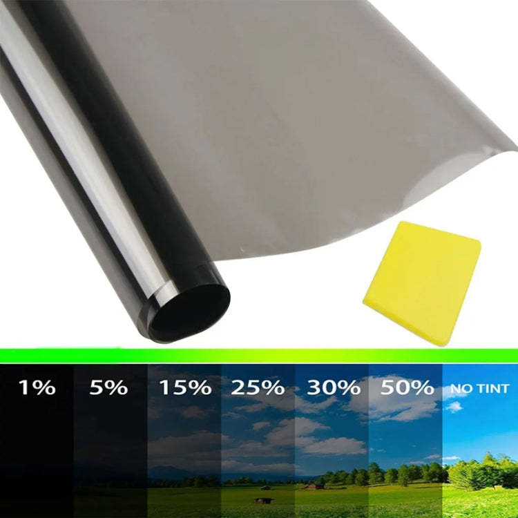 50cm x 3m Car Glass Sun Protection Heat Insulation Solar Translucent Film, Transmittance: 25 Percent - Window Foils & Solar Protection by buy2fix | Online Shopping UK | buy2fix