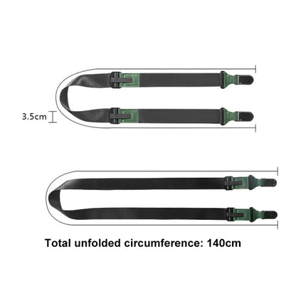 Quick Release Mirrorless Camera Crossbody Strap SLR Camera Decompression Halter Strap(Black+Green) - Camera Strap by buy2fix | Online Shopping UK | buy2fix