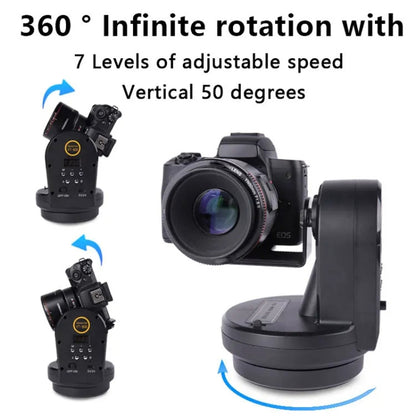 Desiontal YT-800 Cell Phone Camera Remote Control Gimbal 360 Rotation Panoramic Shooting Stabilizer(Standard) - Tripod Heads by Desiontal | Online Shopping UK | buy2fix