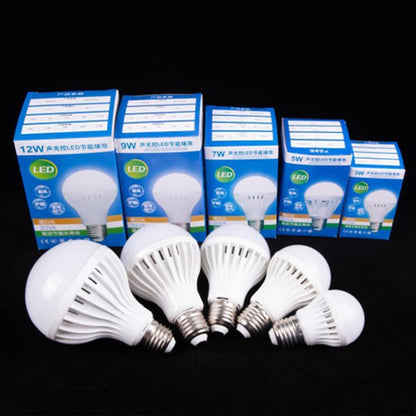 E27 LED Sound/Light Control Bulb Stair Corridor Human Body Sensor Light, Power: 9W(Engineering) - LED Blubs & Tubes by buy2fix | Online Shopping UK | buy2fix