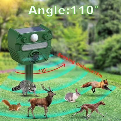 Outdoor Solar Animal Driving Device Ultrasonic Waterproof Infrared Sensor - Outdoor Insect Repellent by buy2fix | Online Shopping UK | buy2fix