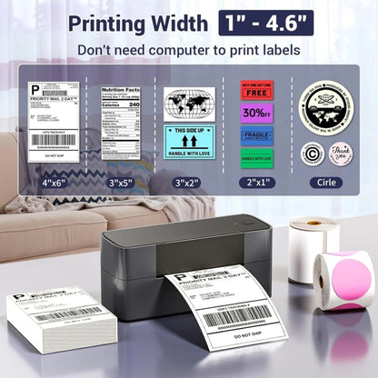 Phomemo PM245-BT Bluetooth Shipping Label Printer Support Labels Width  1- 4.6 Inch(US Plug) - Printer by Phomemo | Online Shopping UK | buy2fix