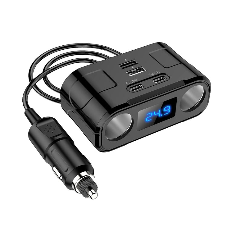 One to Four Car Charger Multifunctional Adapter Expansion Port - Car Charger by buy2fix | Online Shopping UK | buy2fix