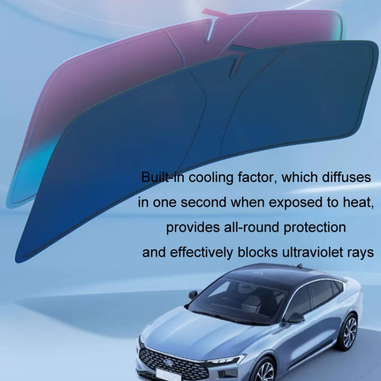 145x80cm Car Front Windshield Sun Protection Laser Sunshade Blinds, Style: Pull Tab Parasol - Window Foils & Solar Protection by buy2fix | Online Shopping UK | buy2fix