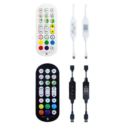 24-Key 2.4G Smart Colorful Running Water LED Light Strip Controller(White) - LED Controller by buy2fix | Online Shopping UK | buy2fix