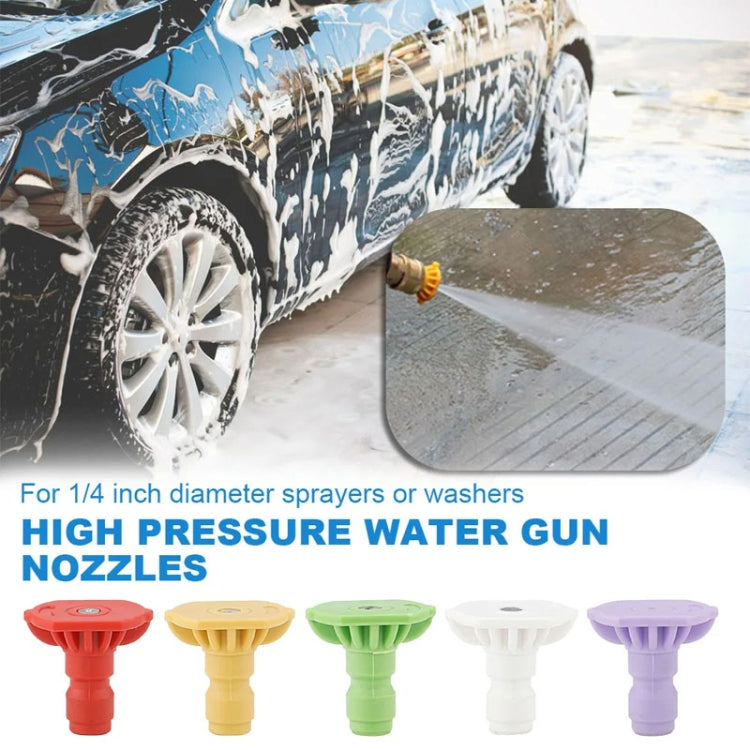 High-pressure Car Washer Nozzle Fan-shaped 1/4 Quick Plug Connector Water Rifle Parts, Specification: 0 Degree (1.2 Nozzle) - Car Washer & Accessories by buy2fix | Online Shopping UK | buy2fix