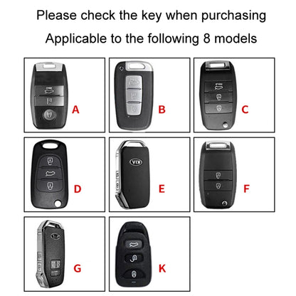 For Kia Car Key Cover Multifunctional Keychain Anti-lost Number Plate, Style: A - Car Key Cases by buy2fix | Online Shopping UK | buy2fix
