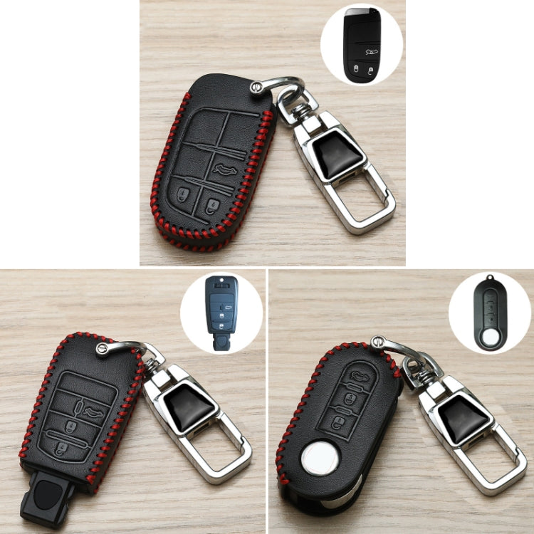 For Fiat Car Key Cover Multifunctional Keychain Anti-Lost Number Plate(C) - Car Key Cases by buy2fix | Online Shopping UK | buy2fix