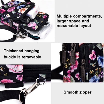 Printed Crossbody Mobile Phone Bag Mini Wallet With Arm Band, Style: Square Dot - Single-shoulder Bags by buy2fix | Online Shopping UK | buy2fix