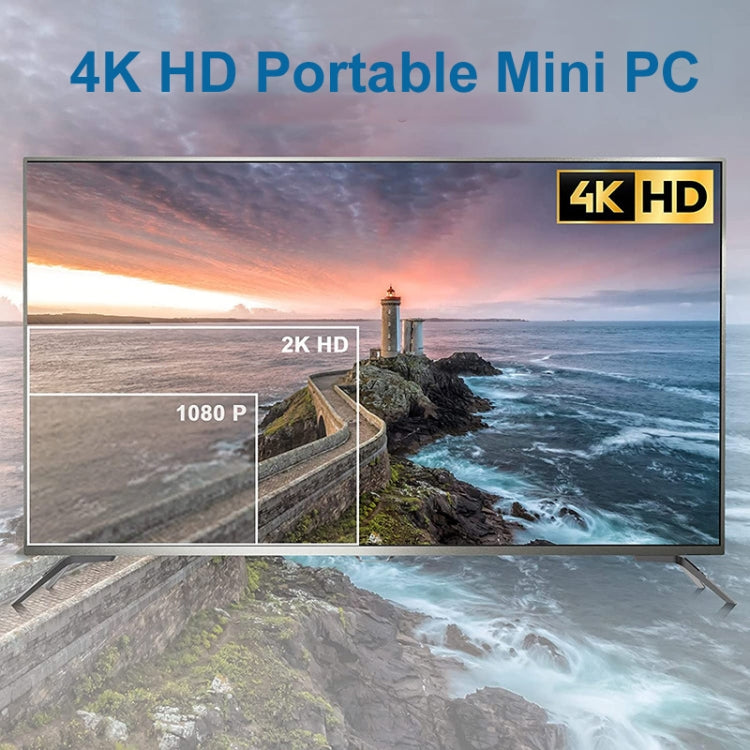 GK3Plus N100 8G+128G EU Plug 12th Intel Alderlake Dual HDMI+VGA Triple Display 4K HD Pocket Mini PC - Windows Mini PCs by buy2fix | Online Shopping UK | buy2fix