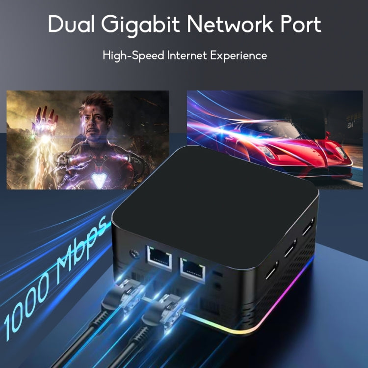 T9 Plus N100 DDR5 8G+1TB US Plug 12th Alder Lake Dual Gigabit LAN+3 HDMI 4K HD Pocket Mini PC - Windows Mini PCs by buy2fix | Online Shopping UK | buy2fix