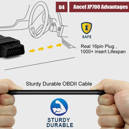 Ancel JOBD+EOBD/OBD-II Car Error Code Diagnostic scanner - Electronic Test by Ancel | Online Shopping UK | buy2fix