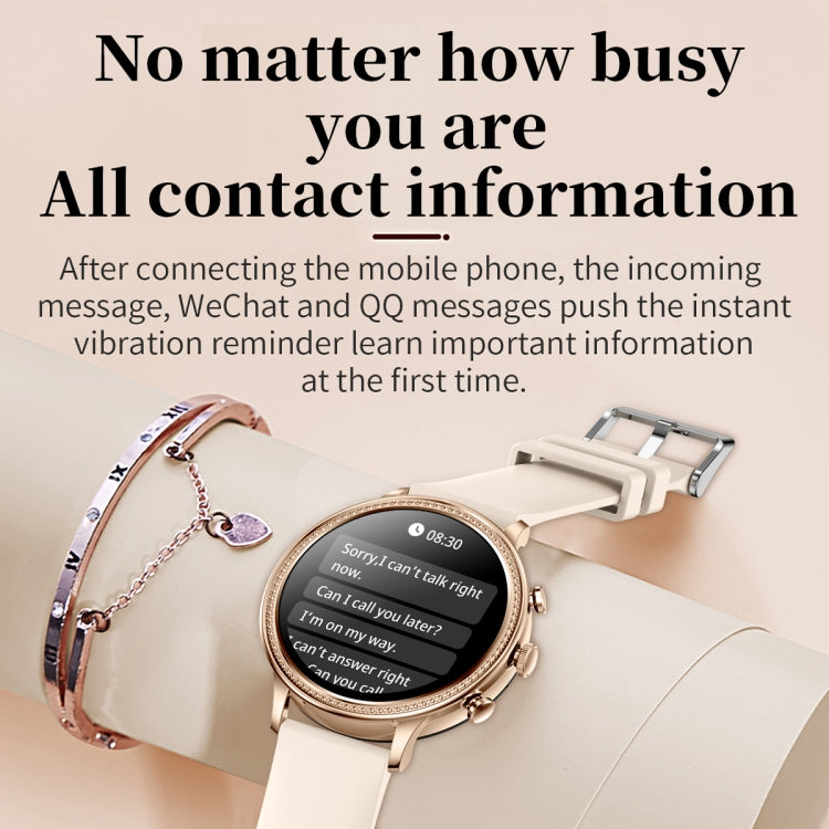 V60 1.39 Inch Health Monitoring Multifunctional Waterproof Bluetooth Call Smart Watch, Color: Silver Steel - Smart Watches by buy2fix | Online Shopping UK | buy2fix